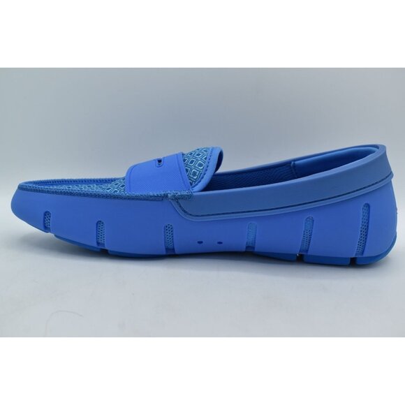 SWIMS Mens Size 12 Sail Blue Printed Penny‎ Loafers Slip On Shoes main image 5